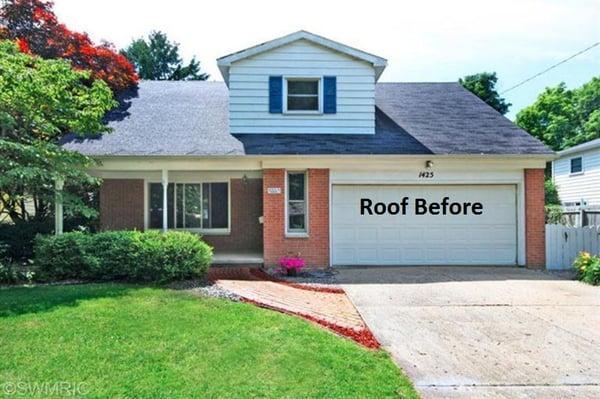 This is my roof prior to working with West Michigan Roofing