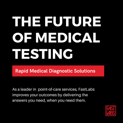 FastLabs' MD RV is a leader in point-of-care medical dagnostic testing