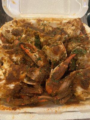 Garlic blue crab