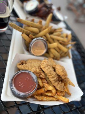 Chicken Fingers and Fried Pickles