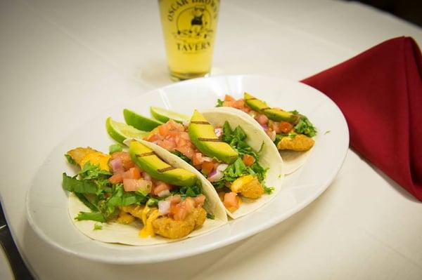 Oscar Brown's Famous Shrimp Tacos.