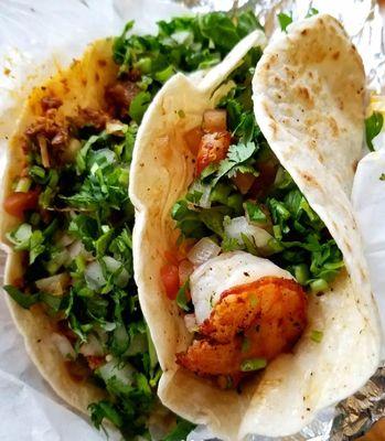 Shrimp tacos.