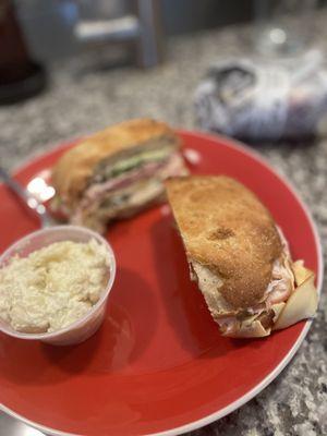 Ham and Cheese with Potato Salad