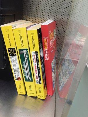 Not only phone books but one in Korean.