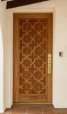 Carved mahogany entry door
Available in 30",32",36",42"x80"