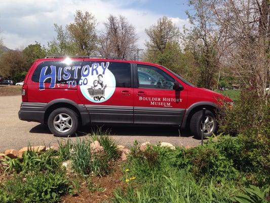 Museum parking and outreach van