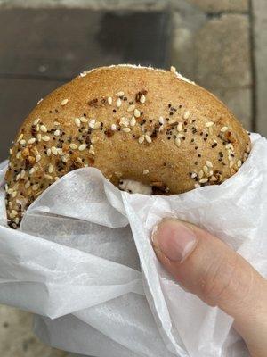 Wheat ET Bagel with Lox Spread