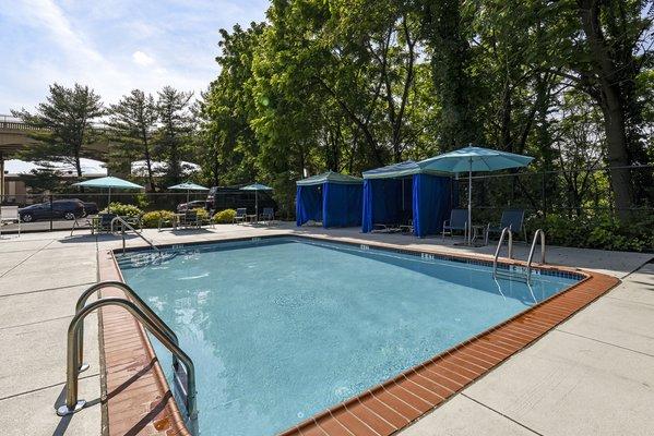 Pool with sun deck