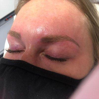 Microblading Brow Design with Heather