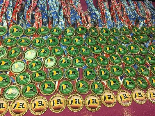 Medals for PEL students who achieve and go above and beyond!