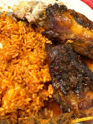 Jerk Chicken and Rice.