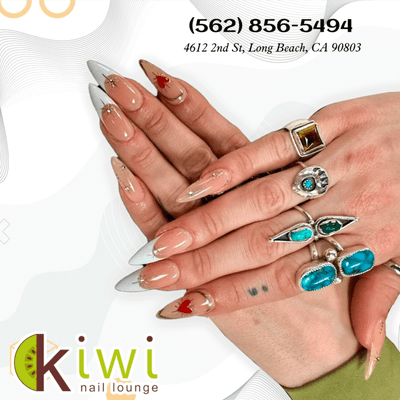 Elevate Your Elegance at Kiwi Nail Lounge!  Indulge in #LuxuriousNailArtistry and experience #EleganceRedefined.