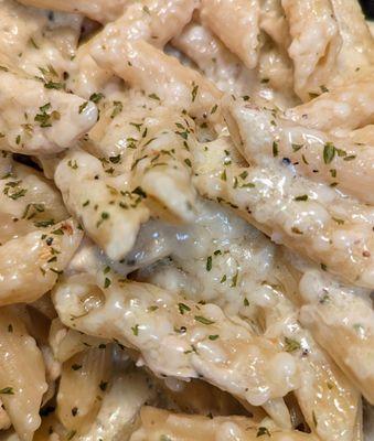 Close up of Pablano Chicken Pasta