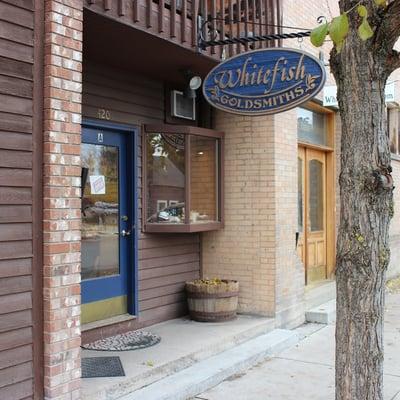 Our store front located across from Sweet Peaks Ice cream.