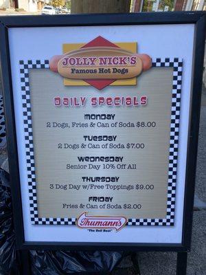 Daily Specials