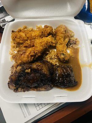 Oxtail chicken and rice