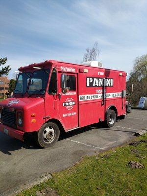 Their Food Truck...about to try their Pastrami Panini for the first time.