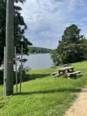 Lake next to River Deck grill