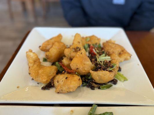 Golden Fried Garlic Fish Fillet