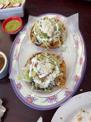 Tostadas de pollo