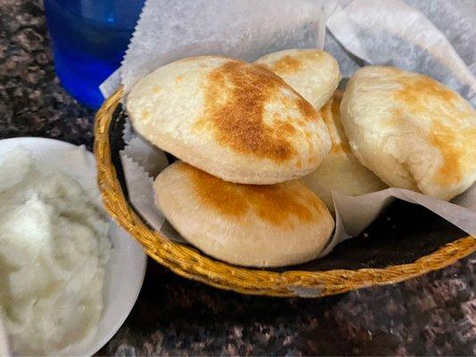 Homemade Bread and Garlic