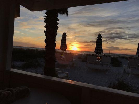 Sunset from or porch.