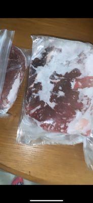 Brown frozen meat !!!!! Put into separate bags and froze within the hour of purchasing