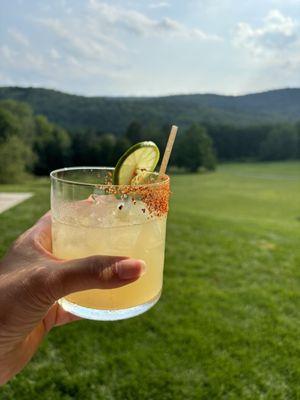 Spicy Amy ( spicy mezcal margarita)