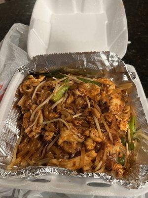 Chicken pad Thai w/o peanuts