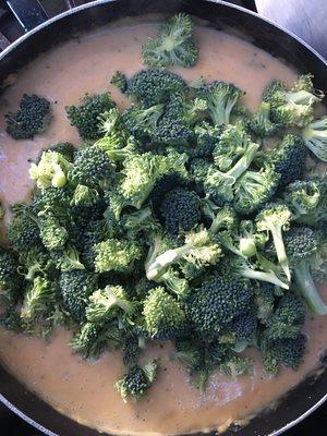 Freshly Cut Broccoli, Smitty's Broccoli cheddar soup