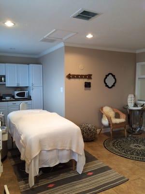 Pampering treatment room