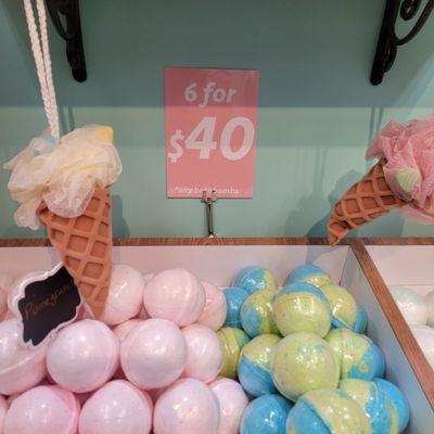 6 bath bombs for $40