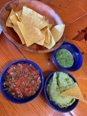 Chips. Salsa. Guacamole