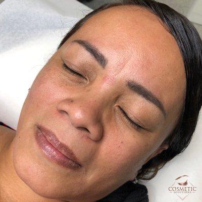 Healed microblading