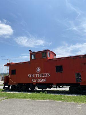 Old train car out front