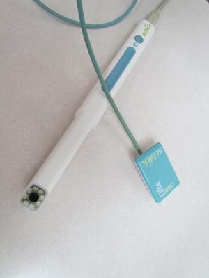 Intraoral camera and digital x-ray sensor.