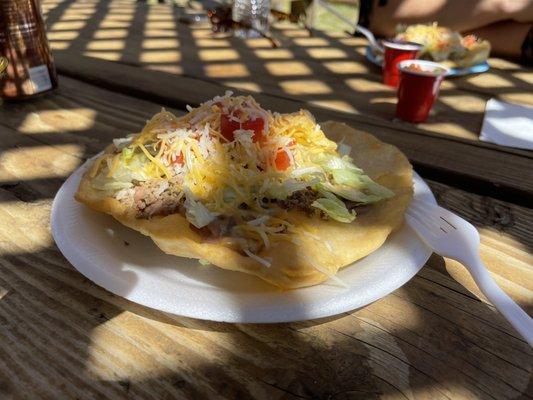 Lunch @ Coyote Taco in Picayune Village Large Indian Taco