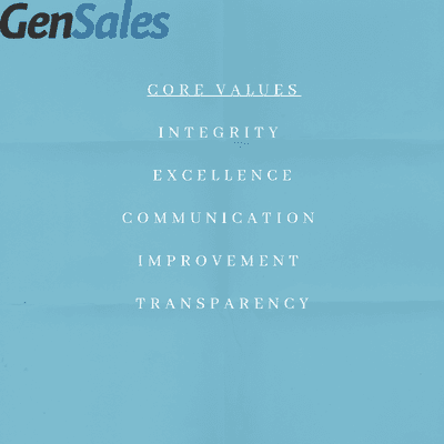 GenSales core values