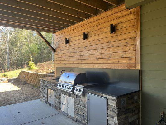 Here's below the deck  kitchen