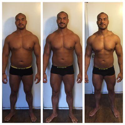 TK Fitness LA 3 month transformation.