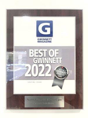 "Best of Gwinnett" Award