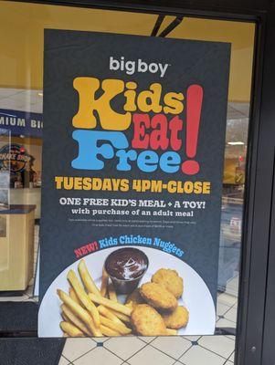 Kids eat free