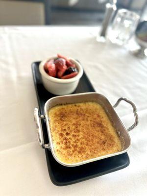 Crme Brulee very tasty