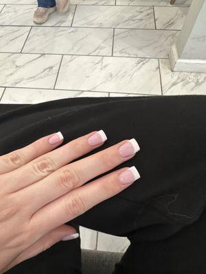 Dip nails, french tip