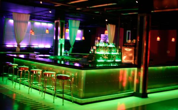 2nd Floor - Lighted bar and VIP section in back