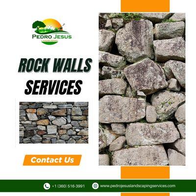 Give your yard the structure and style it deserves with rock walls from Pedro Jesus Landscaping!