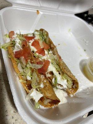 Tacos de papas.