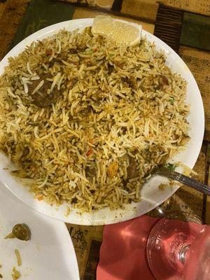 Lamb biryani