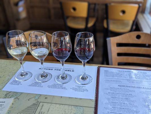 Around the world wine flight. So so good