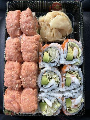 Valentine Roll (left) Boston Roll (right)